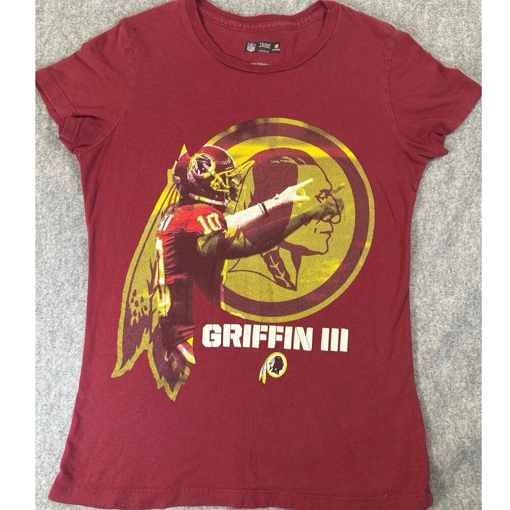 NFL Team Player cotten t shirt Griffen III from Washington Redskins women’s Sm